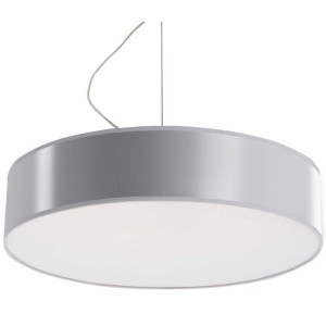 Pendelleuchte, Grau, PVC, H 80 cm