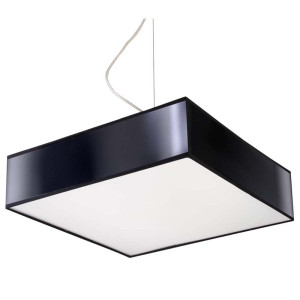Pendelleuchte, Schwarz, PVC, H 80 cm
