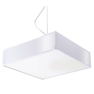 Pendelleuchte, Weiß, PVC, H 80 cm