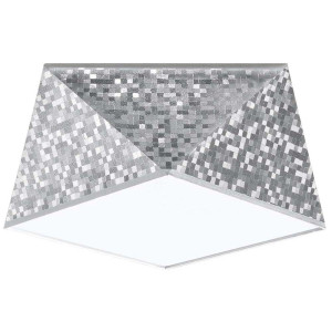 Deckenleuchte, PVC, Stahl, Silber