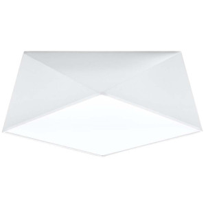 Deckenleuchte, Weiß, Stahl, PVC