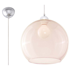 Pendelleuchte, Stahl, Champagner, H 80 cm