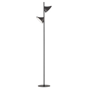 LED Stehleuchte, 3-Stufendimmer, schwarz, H 138,5 cm
