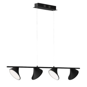 LED Pendelleuchte, 3-Stufendimmer, schwarz, L 105 cm