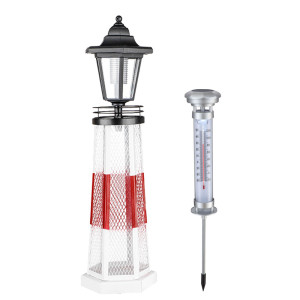 2er Set LED Solarleuchten, verschiedene Designs