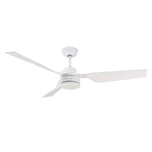 Deckenventilator, weiß, Timer, Fernbedienung, 132 cm