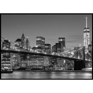 Gerahmtes Bild, Bridge Motiv, Rahmen, L 140 cm