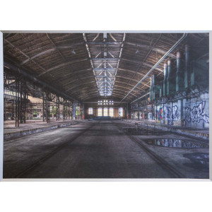 Gerahmtes Bild, Factory Motiv, Rahmen, L 140 cm