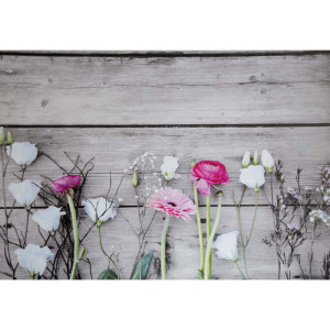 Deko-Panel, Colorful flower Motiv, L 98 cm
