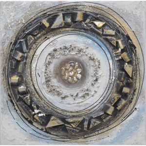 Wandbild, Swirl II Motiv, 40x40 cm