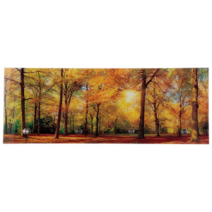 Glasgarderobe, inkl. 4 Haken, Motiv-Wald, Glas, L 80 cm