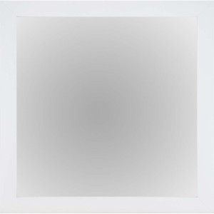 Rahmenspiegel, Weißglanz, Nut als Aufhängung, 45x55x1,7 cm