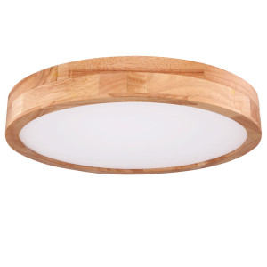 LED Deckenleuchte, Holzoptik, Fernbedienung, CCT, 40 cm