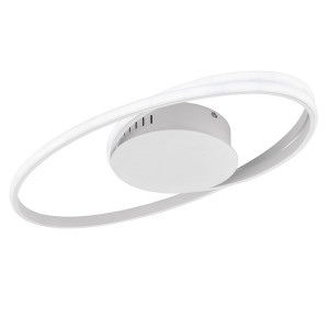 LED Deckenleuchte, oval, weiß, L 54 cm