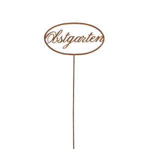Gartenstecker, Eisen, Shabby-Look, Edelrost, H 120 cm