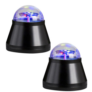2er Set RGB LED Tischleuchte, rotierend, XMAS Halloween