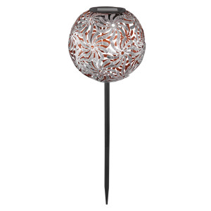 LED Solarlampe, Dekorgeflecht-Kugel, H 54 cm