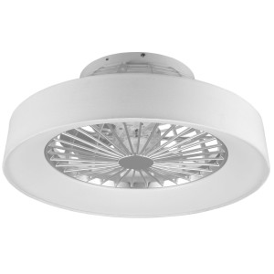 LED Deckenventilator, CCT, Stoff, Fernbedienung, 47 cm