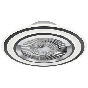 LED Deckenventilator, weiß, schwarz, CCT, Fernbedienung, 60 cm
