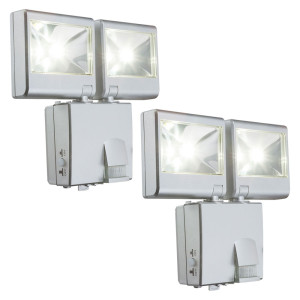 2er Set LED Wandleuchte, Bewegungsmelder, Spot verstellbar