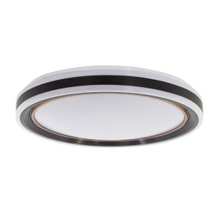 Deckenleuchte, dimmbar, Fernbedienung, LED, weiß, D 49 cm