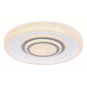 Deckenleuchte, Smart LED, dimmbar, Fernbedienung, weiß, opal