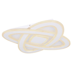 Deckenleuchte, dimmbar, Fernbedienung, LED, weiß, L 60 cm