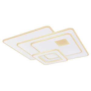 Deckenleuchte, dimmbar, Fernbedienung, LED, weiß, L 55,8 cm