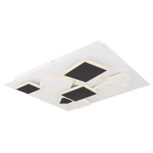 Deckenleuchte, dimmbar, Fernbedienung, LED, weiß, L 50 cm
