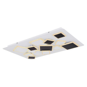 Deckenleuchte, dimmbar, Fernbedienung, LED, weiß, schwarz
