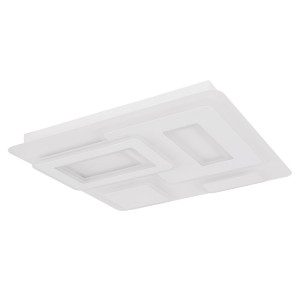 LED Deckenleuchte, quadratisch, Memory, Timer, CCT, L 50 cm