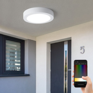 LED Außenleuchte, Aluguss, weiß, IP44, Argolis