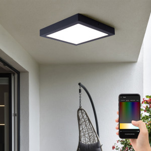 Smart LED Wand- und Deckenleuchte, dimmbar LxH 25x8cm