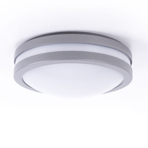 Smart LED Wand-und Deckenleuchte, silber, 26 cm