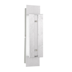 LED Wandleuchte, silber, 3 Stufen Touchdimmer, 30 cm
