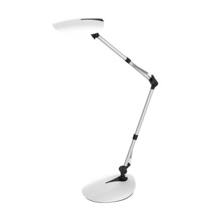 LED Tischlampe, Gelenke, verstellbar, weiß, H 79cm