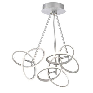 LED Deckenleuchte, silber, 1100 Lumen, 60 cm