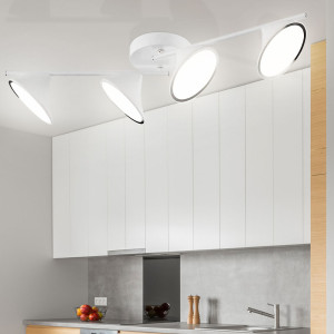 LED Deckenleuchte, weiß, schwenkbar, 3-Stufendimmer, L 83 cm