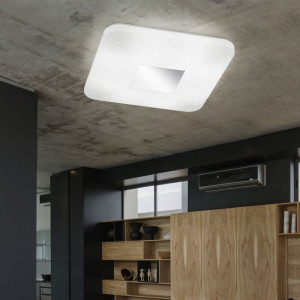LED Deckenlampe, Sterneneffekt, dimmbar, weiß, ORSA