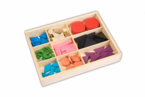 Wortartenkasten mit Holzsymbolen