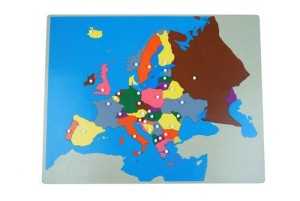 Große Montessori Puzzlekarte Europa