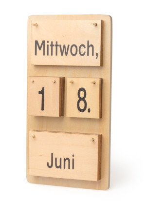 Montessori Dauerkalender aus Holz