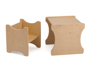 Wendehocker mit Tisch - abwischbare Premiumqualität