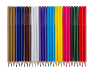30 Buntstifte in Montessori-Farben