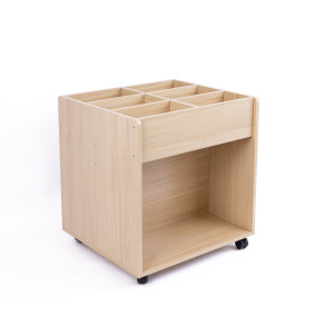 Rollendes Bücherregal