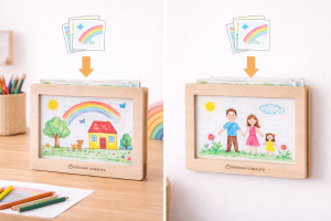 Bilderrahmen für Kinderkunstwerke