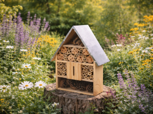 Hotel für Wildbienen und Insekten - selbststehend oder zum Aufhängen