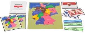 Bundesländer - Zusatzmaterial Deutschland Puzzlekarte