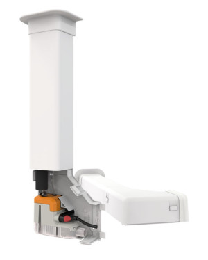 Sauermann Delta Pack 20 l/h Kondensatpumpe mit Kabelkanal (L750 x B80 x H60mm) RAL9001 - cremeweiß