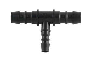 SAUERMANN Schlauchverbinder T mit Reduktion Ø 6 mm - 2 x Ø 10 mm